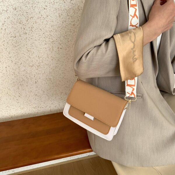 Casual retro bag women's casual shoulder bag Korean style simple crossbody small square bag - immagine 8