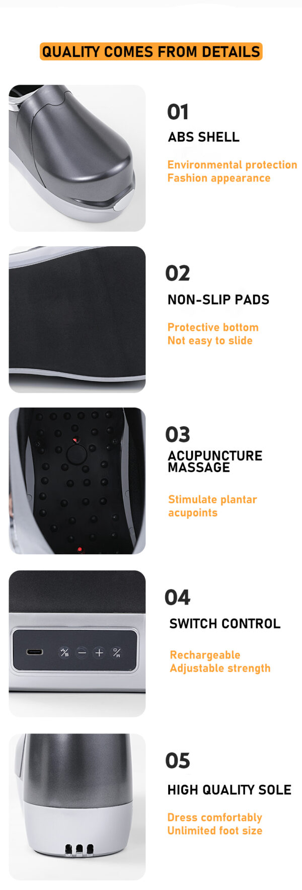 Multifunctional massage shoes Sole acupoint massage shoes - immagine 9