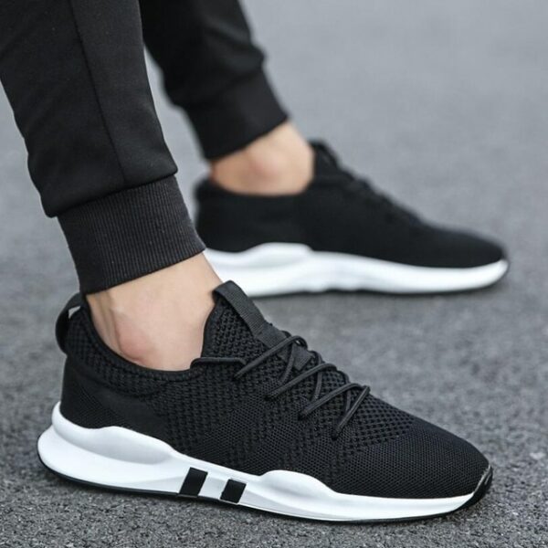 Men's Shoes Lightweight Sports Shoes Breathable Non-slip Casual Shoes Adult Shoes Zapatillas Hombre Black - immagine 7