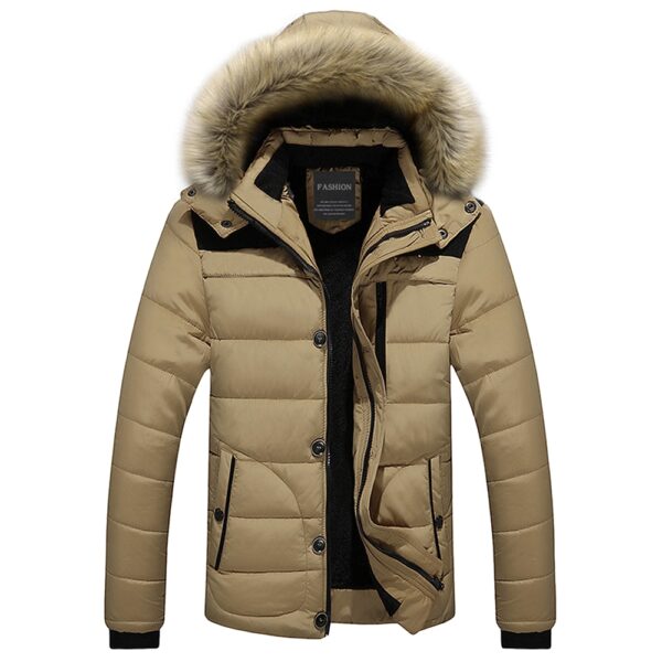 Faux Fur Trim Hooded Puffer Jacket - immagine 4