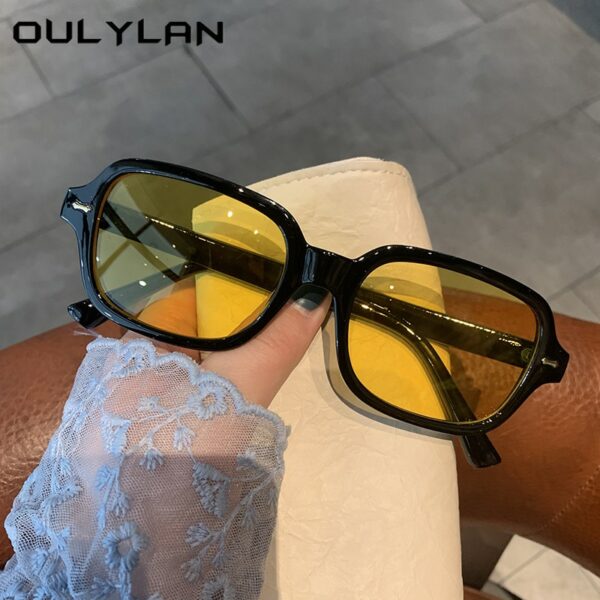 Sunglasses Women Men Luxury Brand Designer  Vintage Sunglass Female Male Black Yellow Sun Glasses UV400