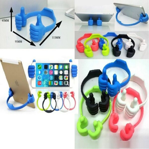 Portable mobile cell phone tablet Thumb holder support stents For Oukitel C10 C12 C13 C15 C16 C17 K13 K7 K12 K9 Y1000 Pro Y4800 - immagine 6
