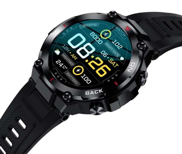 K37 smart watch GPS positioning exercise health heart rate monitoring female physiological cycle reminder - immagine 5