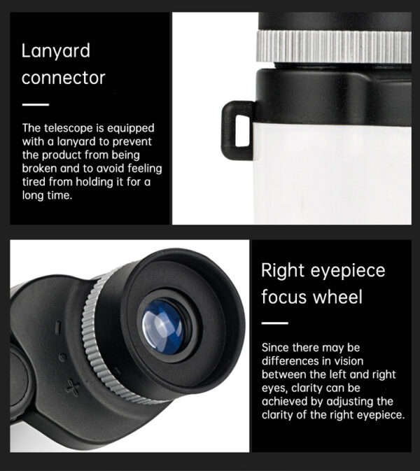 Concert telescope small mini portable special mobile phone for watching dramas high-power high-definition night vision professio - immagine 9