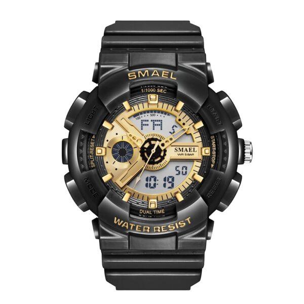 SMAEL 8026 Top Brand Men's Watches Luxury LED Sport Waterproof Military Watch Men Casual Digital Chronograph Clock Relogios Masculino - immagine 7