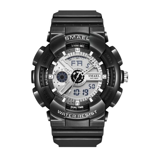 SMAEL 8026 Top Brand Men's Watches Luxury LED Sport Waterproof Military Watch Men Casual Digital Chronograph Clock Relogios Masculino - immagine 8