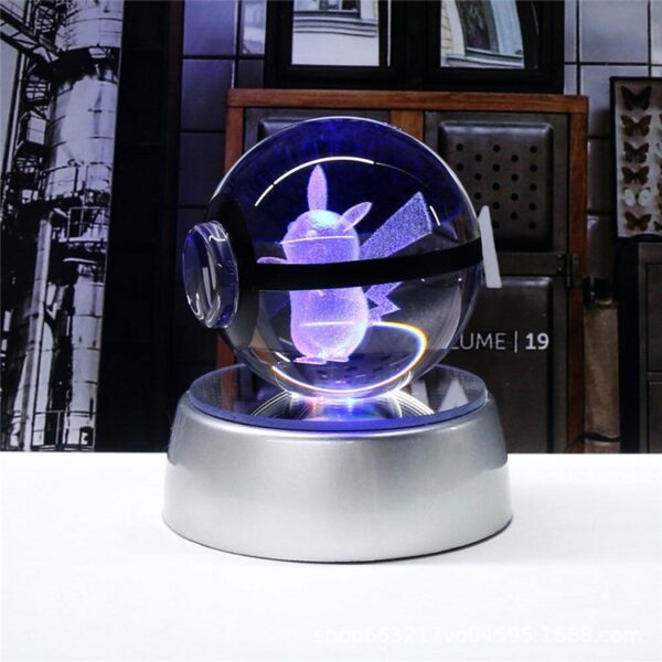 Creative Elf Ball K9 Crystal Ball Pocket Ball Monster Elf Ball Multiple Base Night Lights - immagine 3