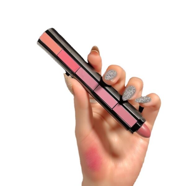 5 Colors Matte Velvet Lipstick Waterproof Sweatproof Lip Gloss Duration Colorfast Lipstick Non Stick Cup Lip Gloss Cosmetics - immagine 5