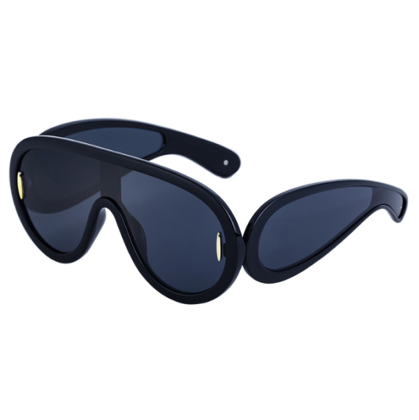 Fashion conjoined large frame sunglasses for women trendy sports cycling windproof sunglasses for men - immagine 5