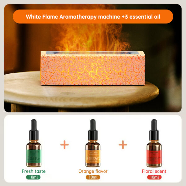 Flame Aroma Diffuser Air Humidifier Ultrasonic Cool Mist Maker Fogger Led Essential Oil Lamp Realistic Fire Difusor - immagine 31