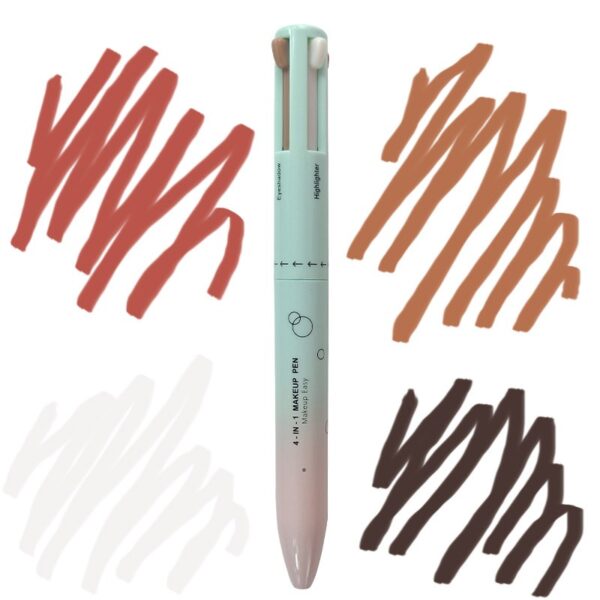 4 in 1 makeup pencil 4 in 1 makeup pencil 4 colors 4 colors lip liner highlight eye shadow eyeliner eyebrow pencil 4in1 - immagine 5