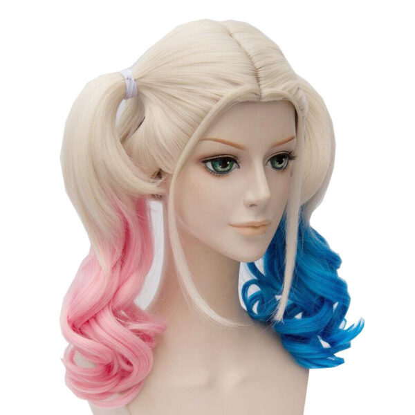 Suicide Squad Harley Quinn Little Ugly Girl Gradient COSplay Wig - immagine 3