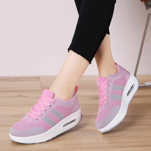 Shake Shoes Women's Shoes New Korean Edition Thick Sole Air Cushion Shoes Fashion Square Dance Mom Shoes Casual Shoes - immagine 8