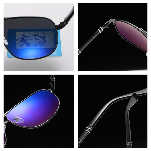 Polarized Glasses for Driving Male Sunglass Brand Designer Black Sun Glasses - immagine 4