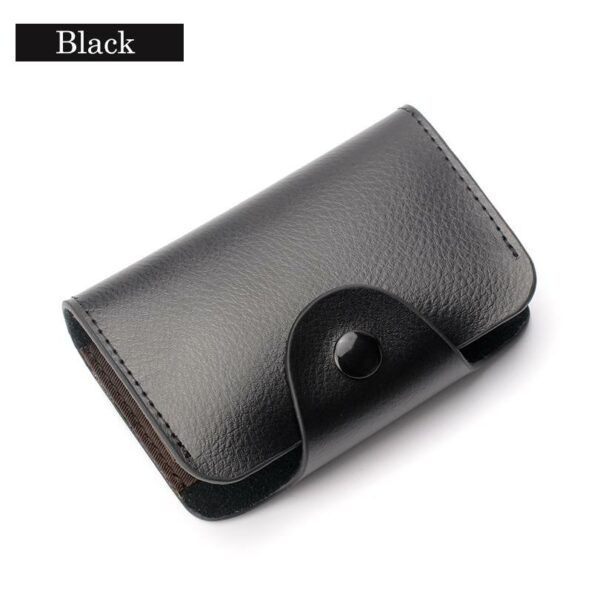Genuine Leather Card Wallet for Men and Women Cowhide Business Card Holder Credit Card Purse - immagine 7