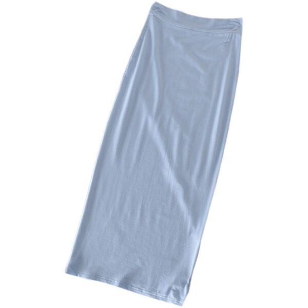 Gonna a tubino dritta, comoda, elastica slim fit che stringe i fianchi, gonna di media lunghezza - immagine 9
