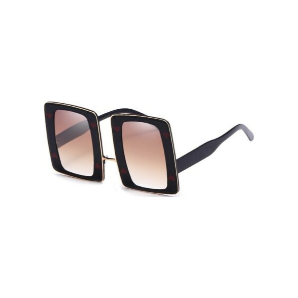 Square Black Sunglasses Woman Shades Gradinet Lens Female Sun Glasses For Female Coating Men Oversized Frame Sunglasses Big - immagine 10
