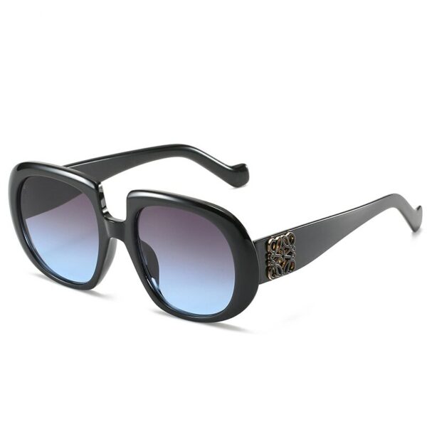 Fashion Luxury Brand Design Square Sunglasses Women Vintage Metal Flower Sequin Frame Gradient Sun Glasses For Female UV400 - immagine 8