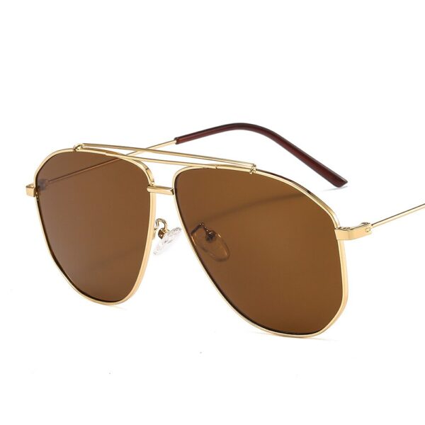 Unisex Pilot Sunglasses Women Men Luxury Double Beam Sun Glasses Men Vintage Driving Eyewear Ocean Lenses Shades zonnebril dame - immagine 8