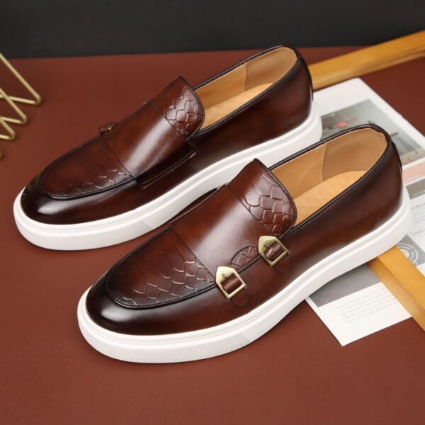 Fashionable casual leather shoes for men's shoes and men's board shoes - immagine 6