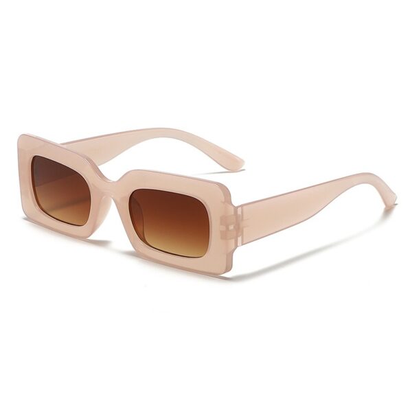 Candy colored sunglasses women's square sunglasses men's fashionable and trendy retro glasses - immagine 11