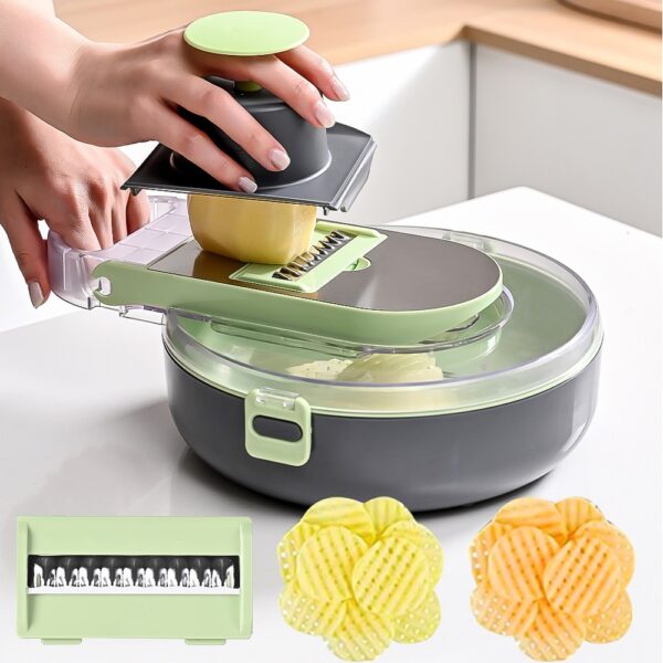 Hot Selling Vegetable Chopper Slicer  Veggie Dicer Cutter for Onion Tomato Potato Food Chopper with Draining - immagine 3