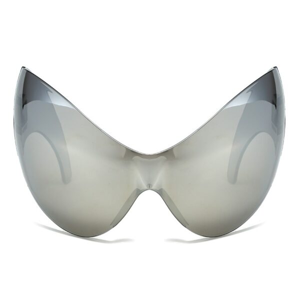 Large frame sports sunglasses, personalized and novel cat eye alien cycling glasses - immagine 14