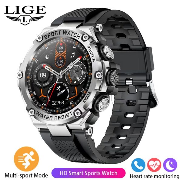 LIGE Outdoor Sport Smart Watch Men 800mAh Long Life Battery With Blood Pressure And Long Battery With Magnetic Charging - immagine 9