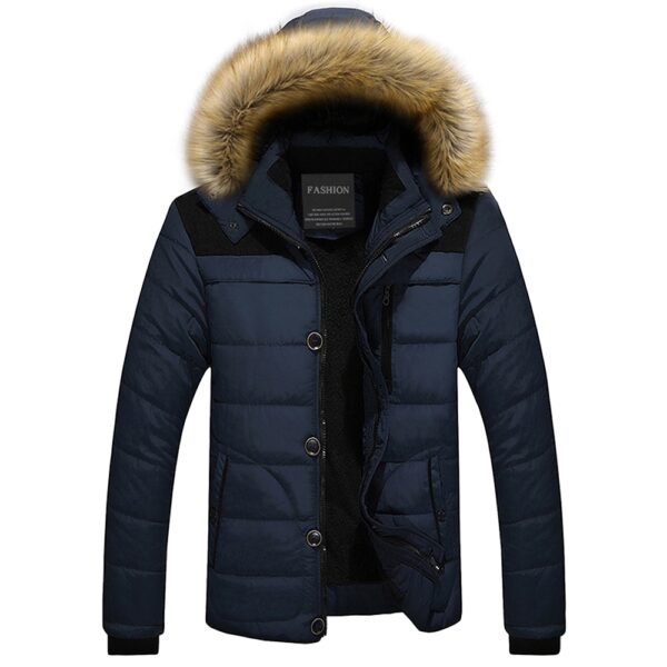 Faux Fur Trim Hooded Puffer Jacket - immagine 18