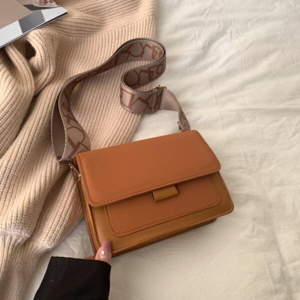 Casual retro bag women's casual shoulder bag Korean style simple crossbody small square bag - immagine 4