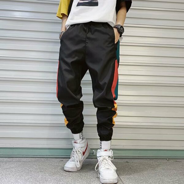 2021 New Hip Hop Streetwear Joggers Pants Men Casual Cargo Pant Trousers High Street Elastic Waist Harem Pant Man - immagine 2