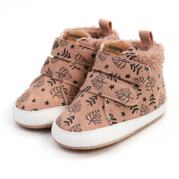 High Top Autumn And Winter Baby Shoes Baby Shoes Walking Shoes Warm Shoes M2035 - immagine 2