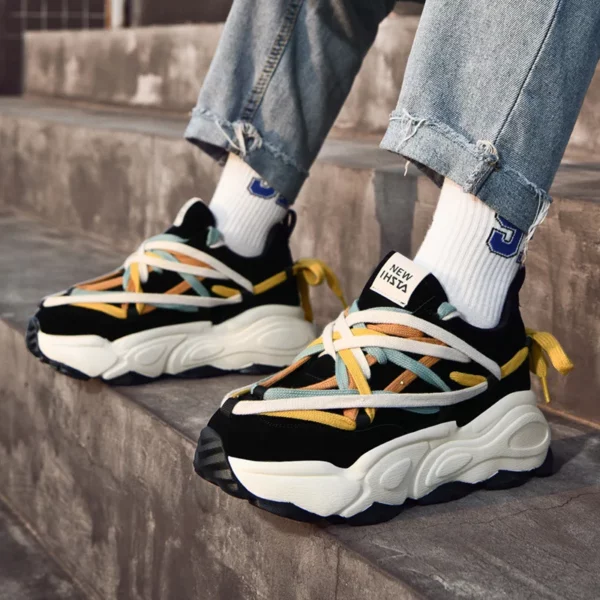 Shoes Men Sneakers Male Casual Mens Shoes Tenis Luxury Shoes Trainer Race Breathable Shoes Fashion Loafers Running Shoes for Men - immagine 4