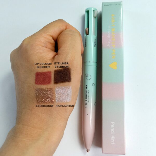 4 in 1 makeup pencil 4 in 1 makeup pencil 4 colors 4 colors lip liner highlight eye shadow eyeliner eyebrow pencil 4in1 - immagine 7