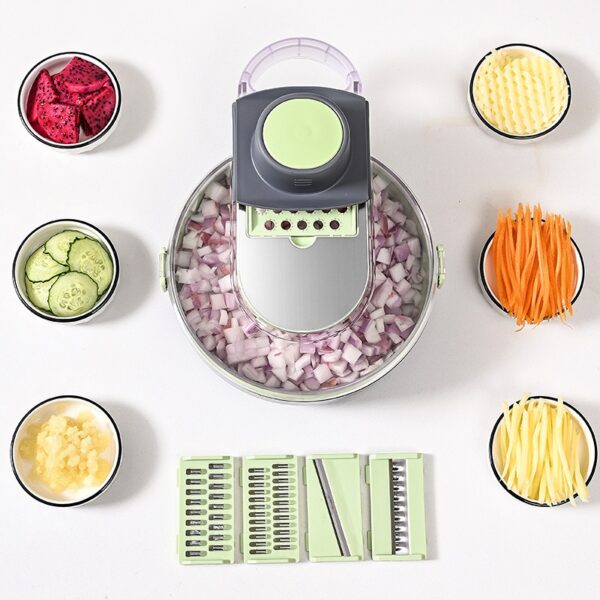Hot Selling Vegetable Chopper Slicer  Veggie Dicer Cutter for Onion Tomato Potato Food Chopper with Draining - immagine 2
