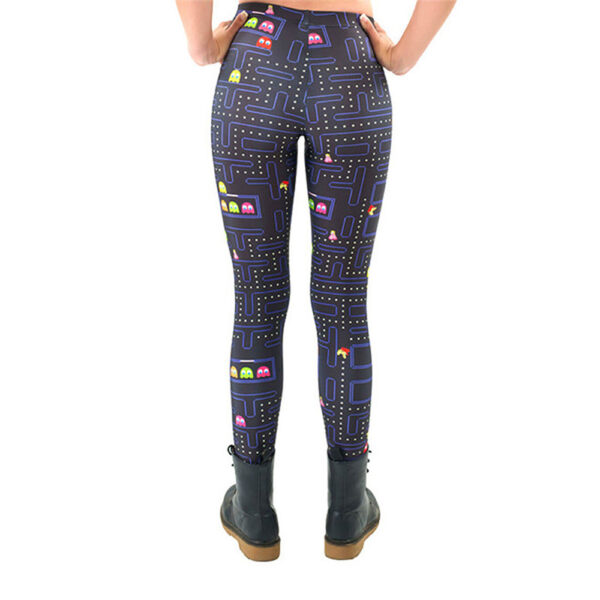 Black Milk New Maze Print Pacman Women Leggings Skinny Long leggins women pant - immagine 3
