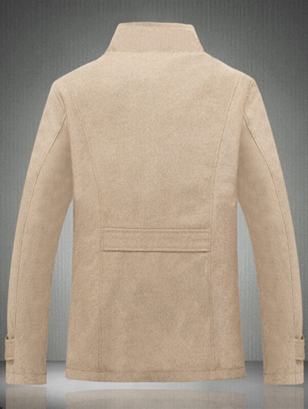 Epaulet Faux Shearling Single Breasted Jacket - immagine 8