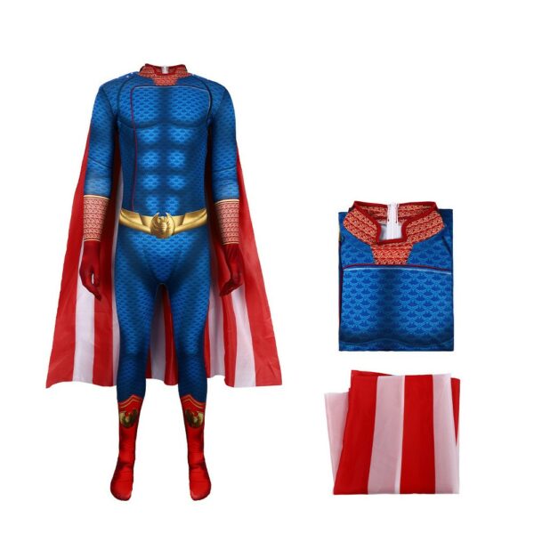 Black robed picket team cosplay costume villain Halloween stage performance costume cloak superman - immagine 3