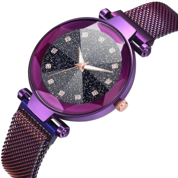 Ladies Magnetic Starry Sky Clock Luxury Women Watches Fashion Diamond Female Quartz Wristwatches Relogio Feminino Zegarek Damski - immagine 4