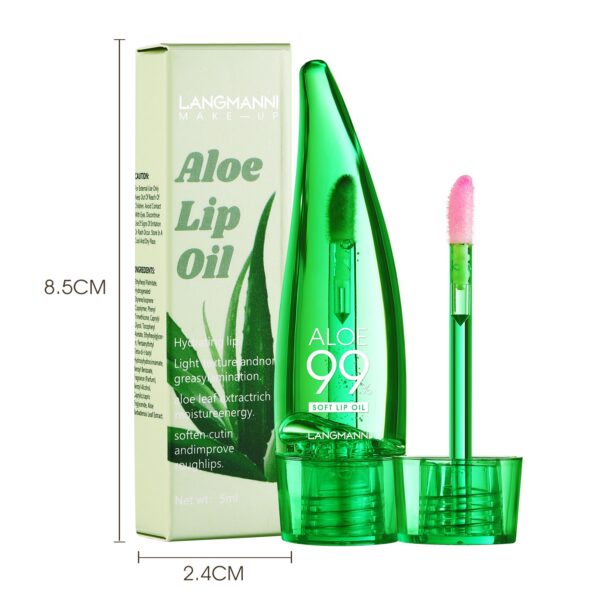 langmannni  Aloe vera lip gloss, temperature-sensitive color-changing lip glaze, moisturizing and protective lipstick, lip oil - immagine 3