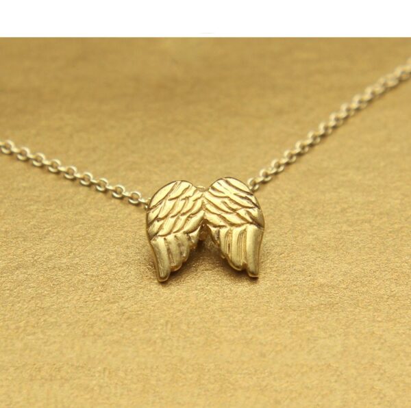 Angel Wings Instagram Wind Wings Light Luxury Gold Plated Alloy Collar Short Necklace - immagine 8