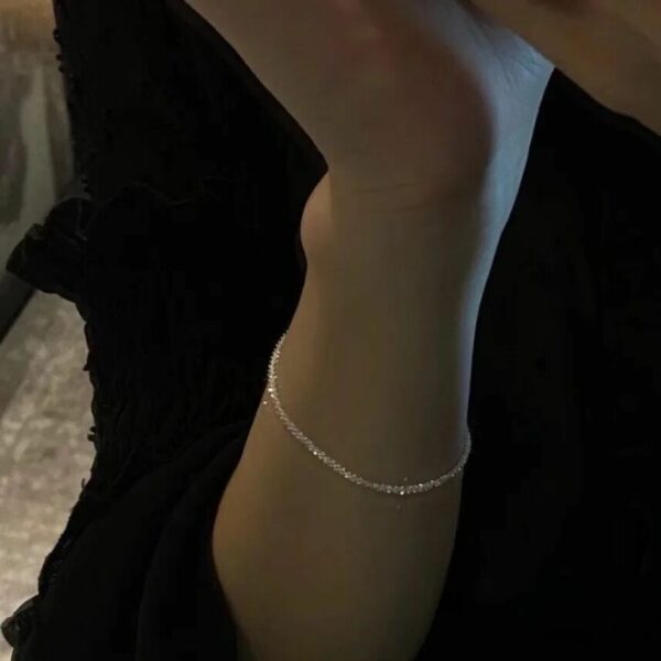 Bracelet Simple Starry Sparkling Bracelet Ins Niche Design Sense Net Red Cold Style Bracelet Female Bracelet - immagine 2