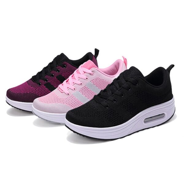 Shake Shoes Women's Shoes New Korean Edition Thick Sole Air Cushion Shoes Fashion Square Dance Mom Shoes Casual Shoes - immagine 5