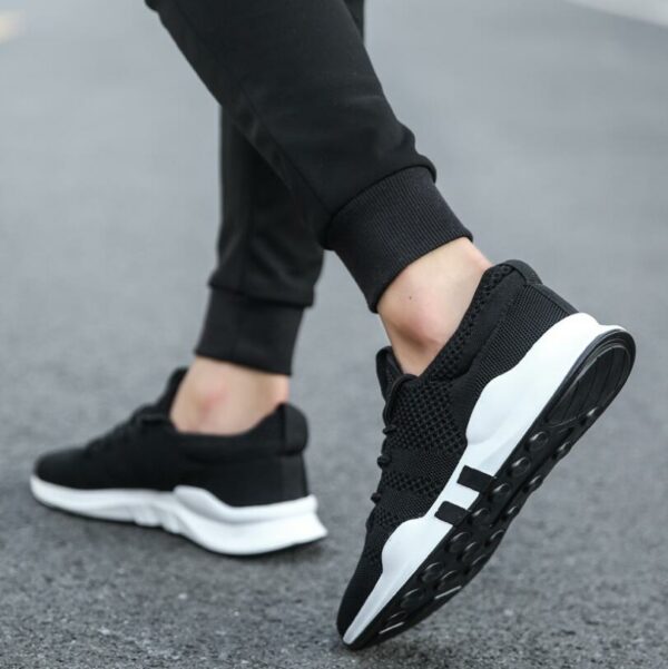 Men's Shoes Lightweight Sports Shoes Breathable Non-slip Casual Shoes Adult Shoes Zapatillas Hombre Black - immagine 5