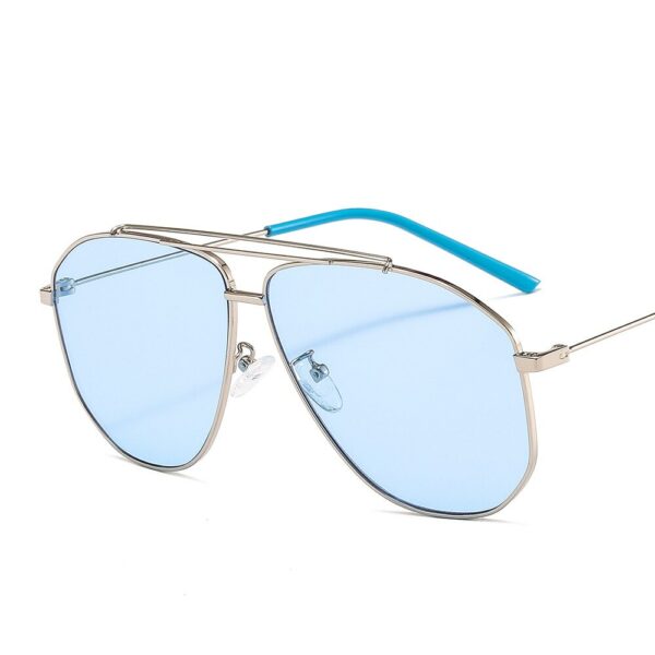 Unisex Pilot Sunglasses Women Men Luxury Double Beam Sun Glasses Men Vintage Driving Eyewear Ocean Lenses Shades zonnebril dame - immagine 6