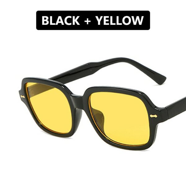 Sunglasses Women Men Luxury Brand Designer  Vintage Sunglass Female Male Black Yellow Sun Glasses UV400 - immagine 9