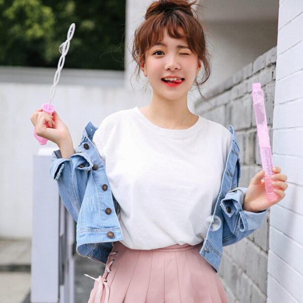 Denim Jacket Women Long Sleeve Turn-down Jeans Jacket For Women Ladies Coats and Jacket - immagine 3