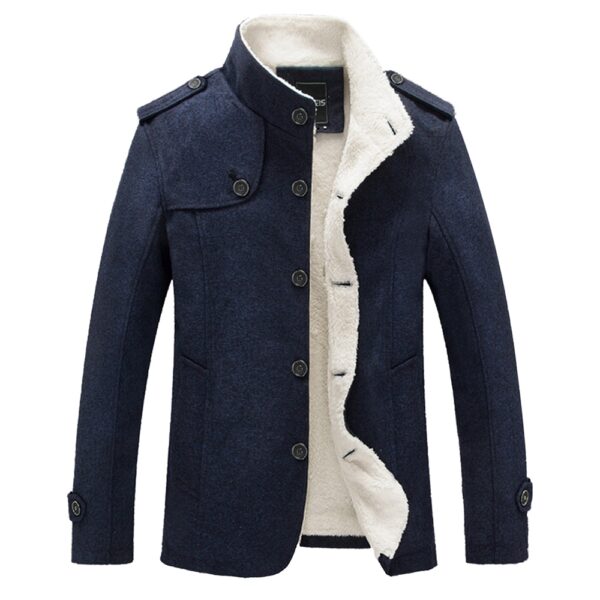 Epaulet Faux Shearling Single Breasted Jacket - immagine 5