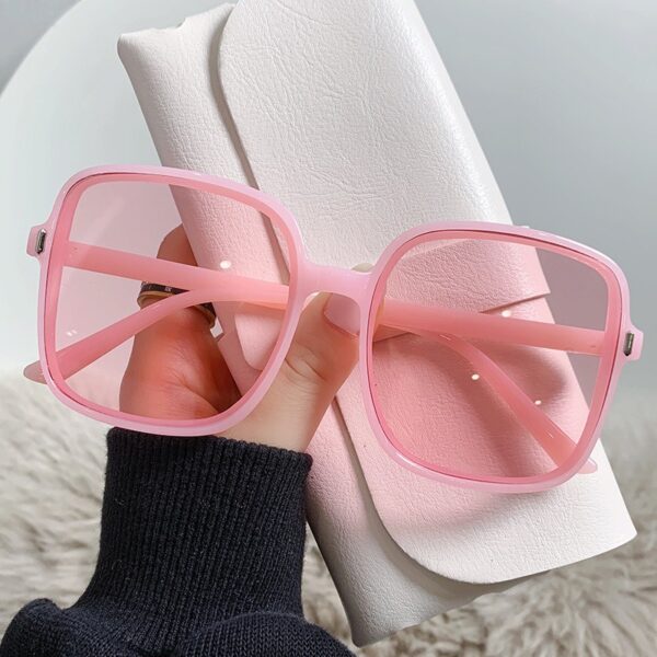 Rice nail square sunglasses Women's shades gradient trend UV protection - immagine 5