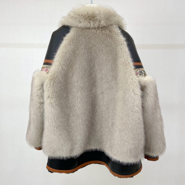 Faux fur jacket Women's temperament jacket - immagine 2